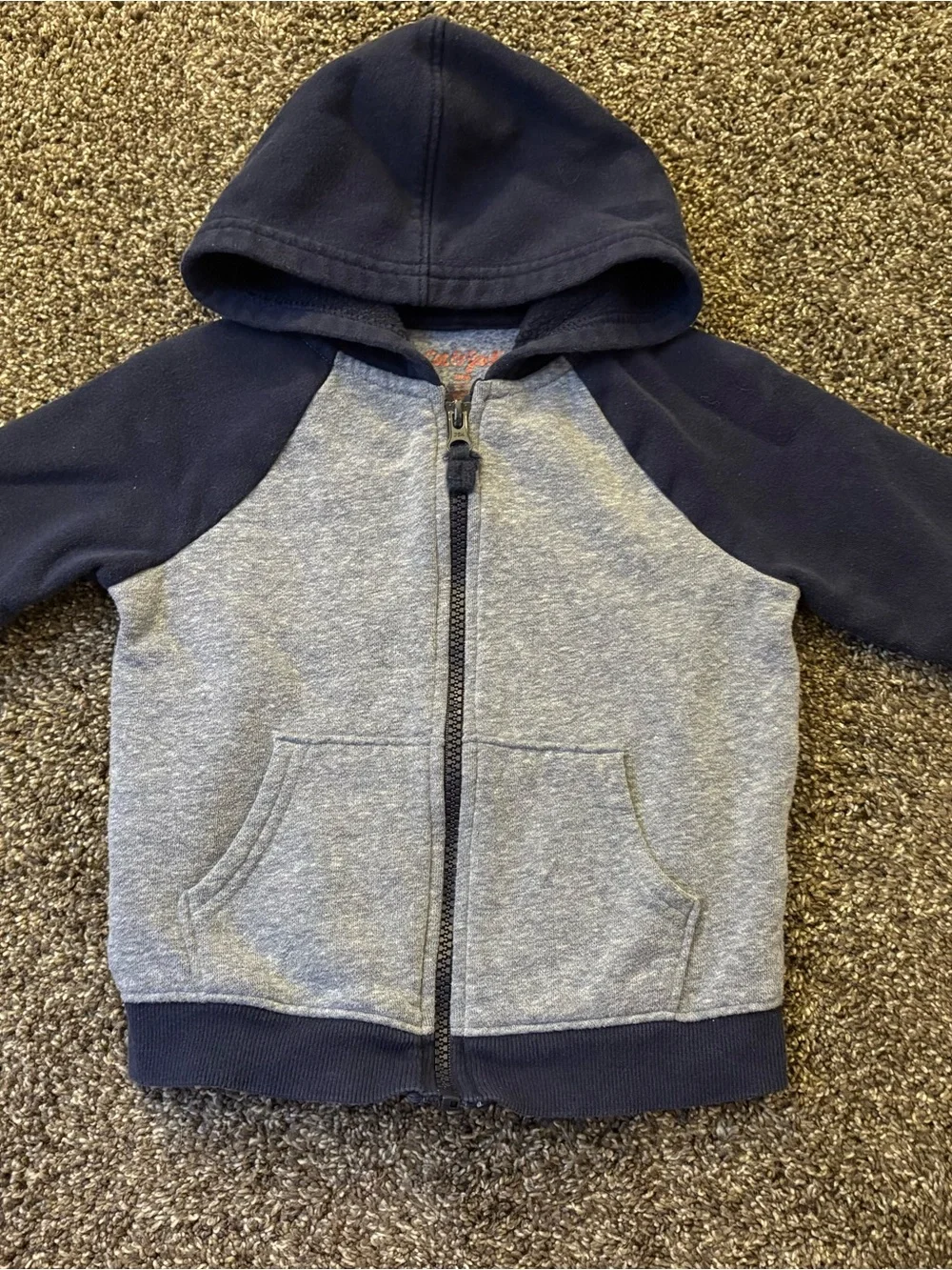 Cat & Jack Navy and Light Blue Zip Hoodie for Kids